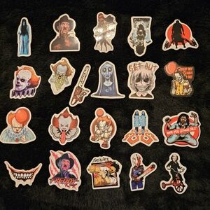 21 horror vinyl sticker bundle